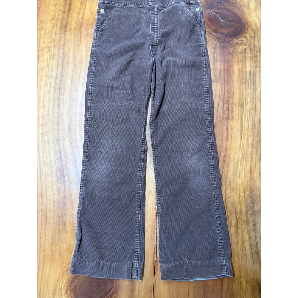 Vintage 70s Oskosh Unisex Overall Pants Men XS Womens S Corduroy Cotton Wide XX6 - Picture 3 of 8